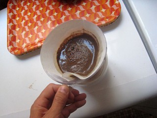 Je prépare un café