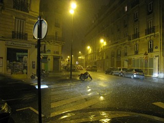 Il y a de la grêle