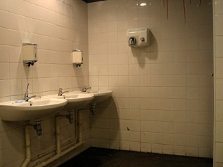 Je vais aux toilettes
