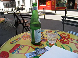 Je bois de l'eau