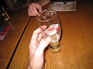 Je bois une bière