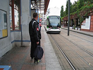 Le tramway arrive