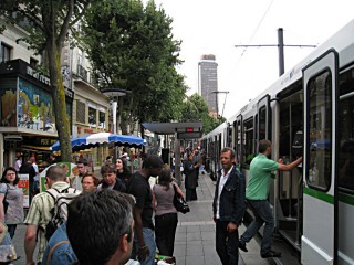 Le tramway arrive