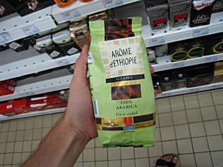 J'achète du café