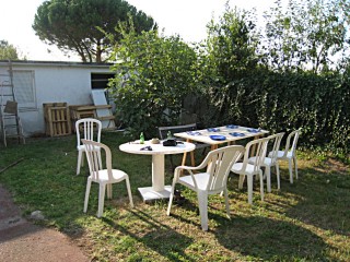Nous allons dans le jardin