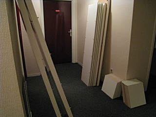 L'étagère une fois démontée