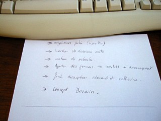 Je travaille sur ADaM. Je liste ce que j'ai à faire