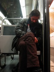 Un homme fatigué