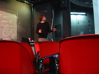 Olivier s'occupe de faire fonctionner l'installation