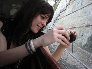 Marjolaine prend des photos