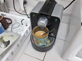 Je me prépare un café