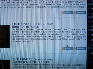 Mon droit de réponse a été publié par Thierry