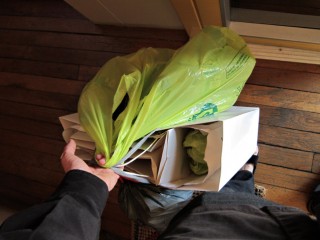 Je descends les poubelles