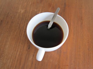 Je bois du café