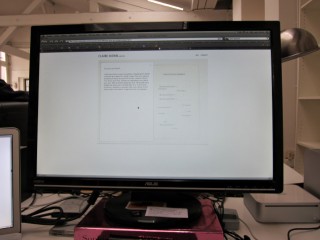 Nous travaillons sur le site de Claire