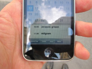 Je réalise que je suis venu 30 minutes en avance