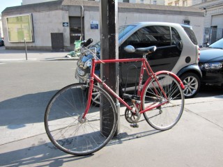 Je gare mon vélo