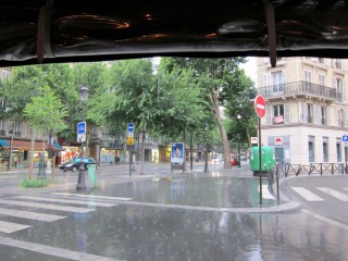 Il se met à pleuvoir