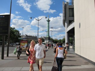 Nous sortons à Bastille