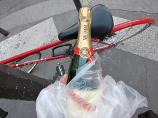 J'achète du champagne