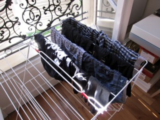 Je passe chez moi étendre mon linge