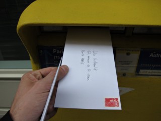 Je poste du courrier