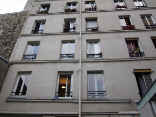La façade de l'immeuble