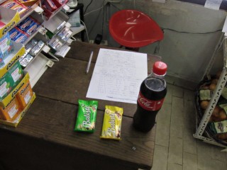Je m'arrête chez un épicier
