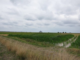 Je m'approche du Mont Saint-Michel
