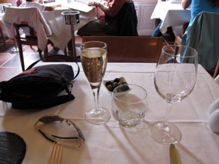 Je bois du champagne