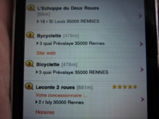 Je cherche un réparateur de vélo